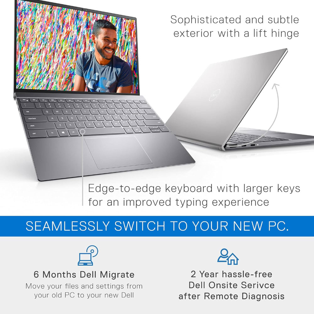 DELL Inspiron 13.3" QHD+ Screen 11th Gen i7 512SSD NVIDIA GeForce MX450 GPU - Image 8
